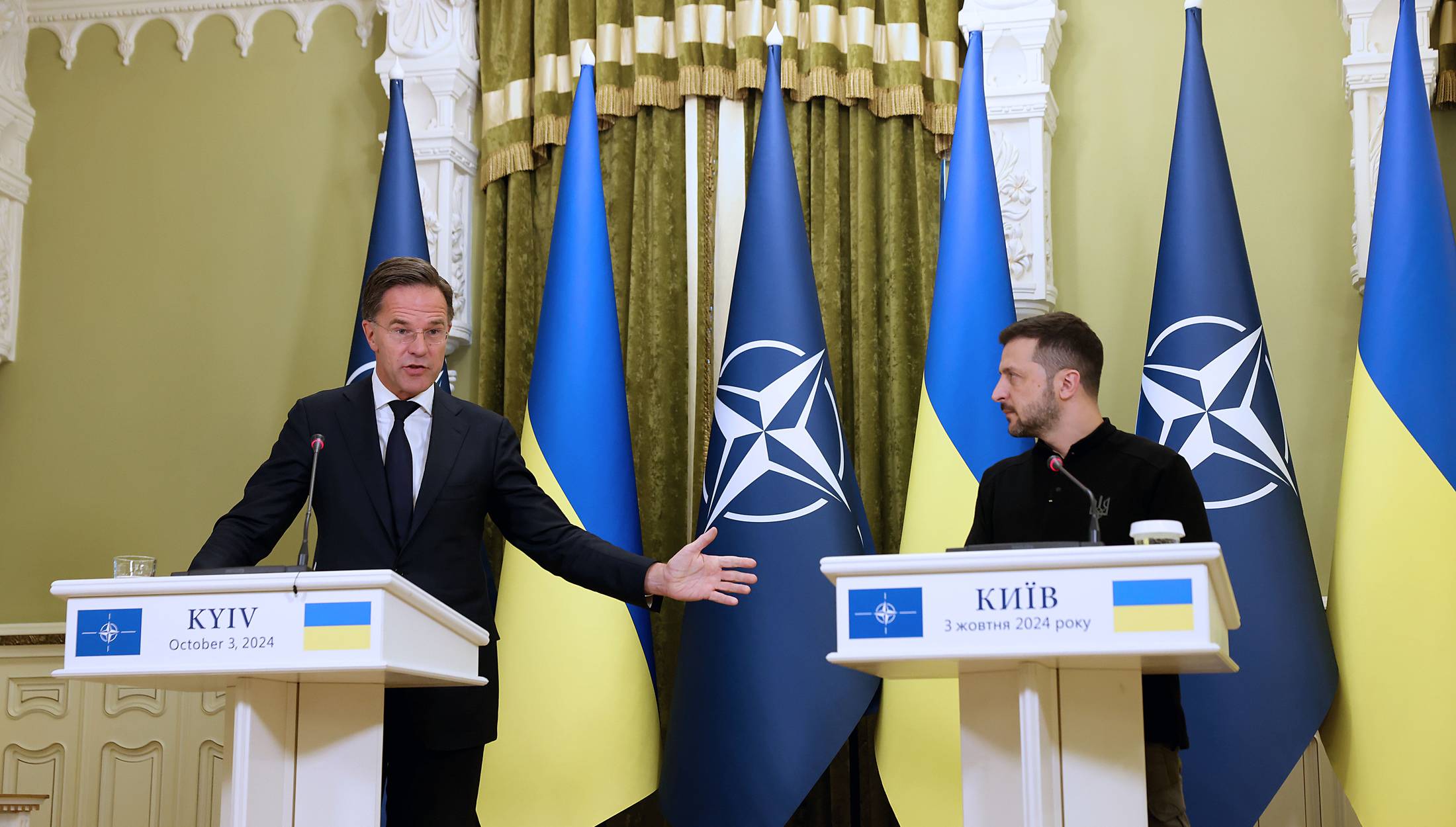  Марк Рюте и Володимир Зеленски в Киев 